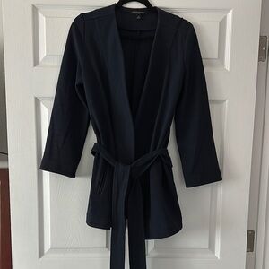 Banana Republic Blue Blazer with Belt and Lapels